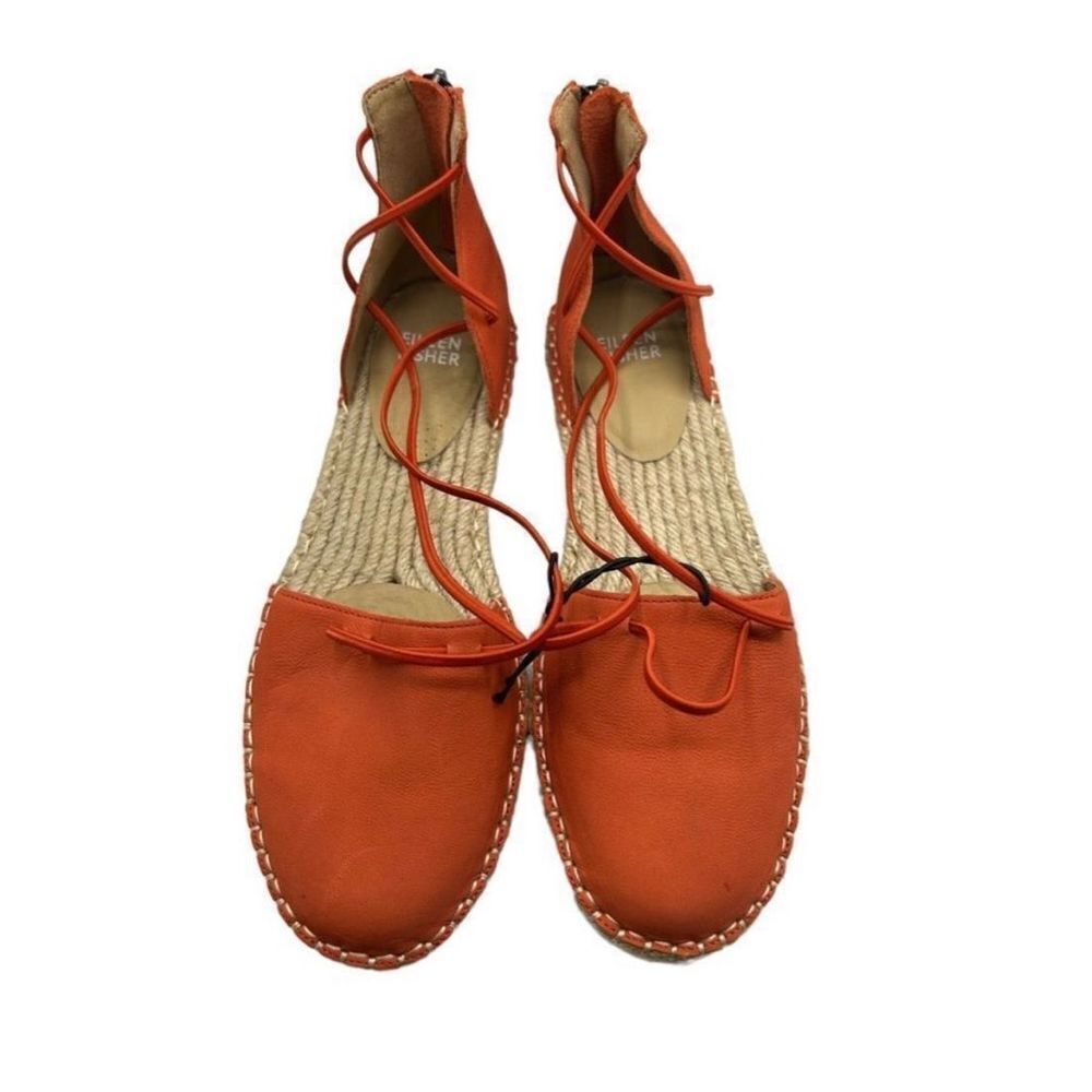 ✨Eileen Fisher Lace Suede Coral Espadrille✨